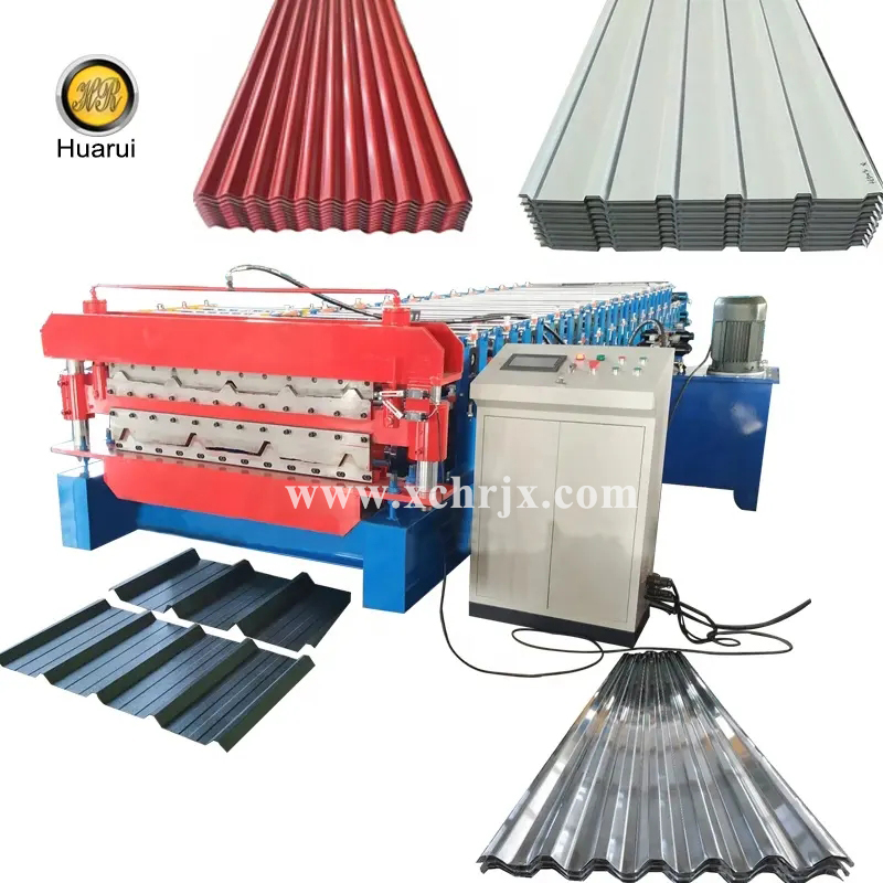 Zinc-coated Arc Roof Sheet Making Machinery Corrugated Metal Sheet Forming Machine