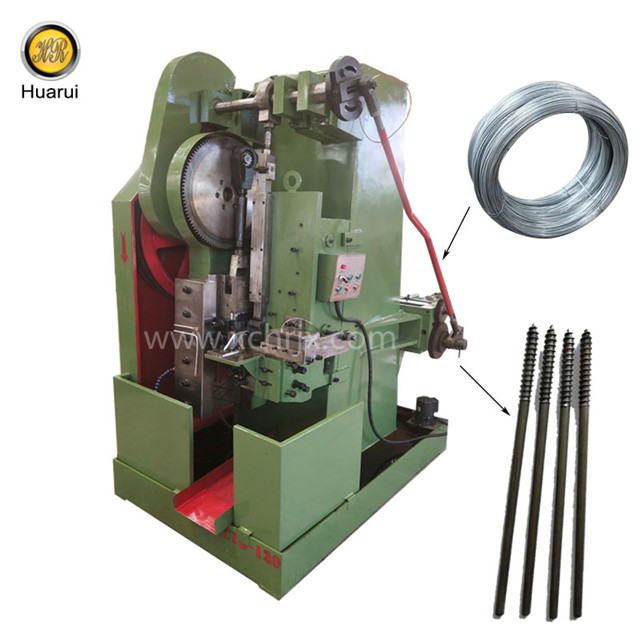 Special thread rolling machine for making double threaded screw/double sided screw bolt